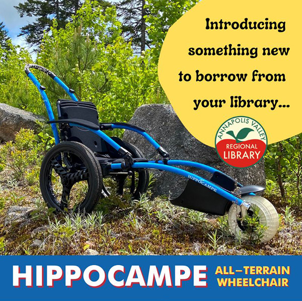 Annapolis Valley Regional Library Adaptive Equipment Loan Program for the Hippocampe All Terrain Wheelchair