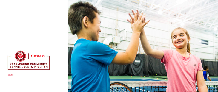 Year-round community tennis courts program